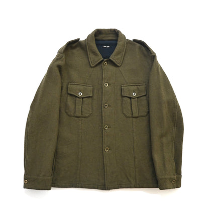 2000s miu miu wool coach jacket XL