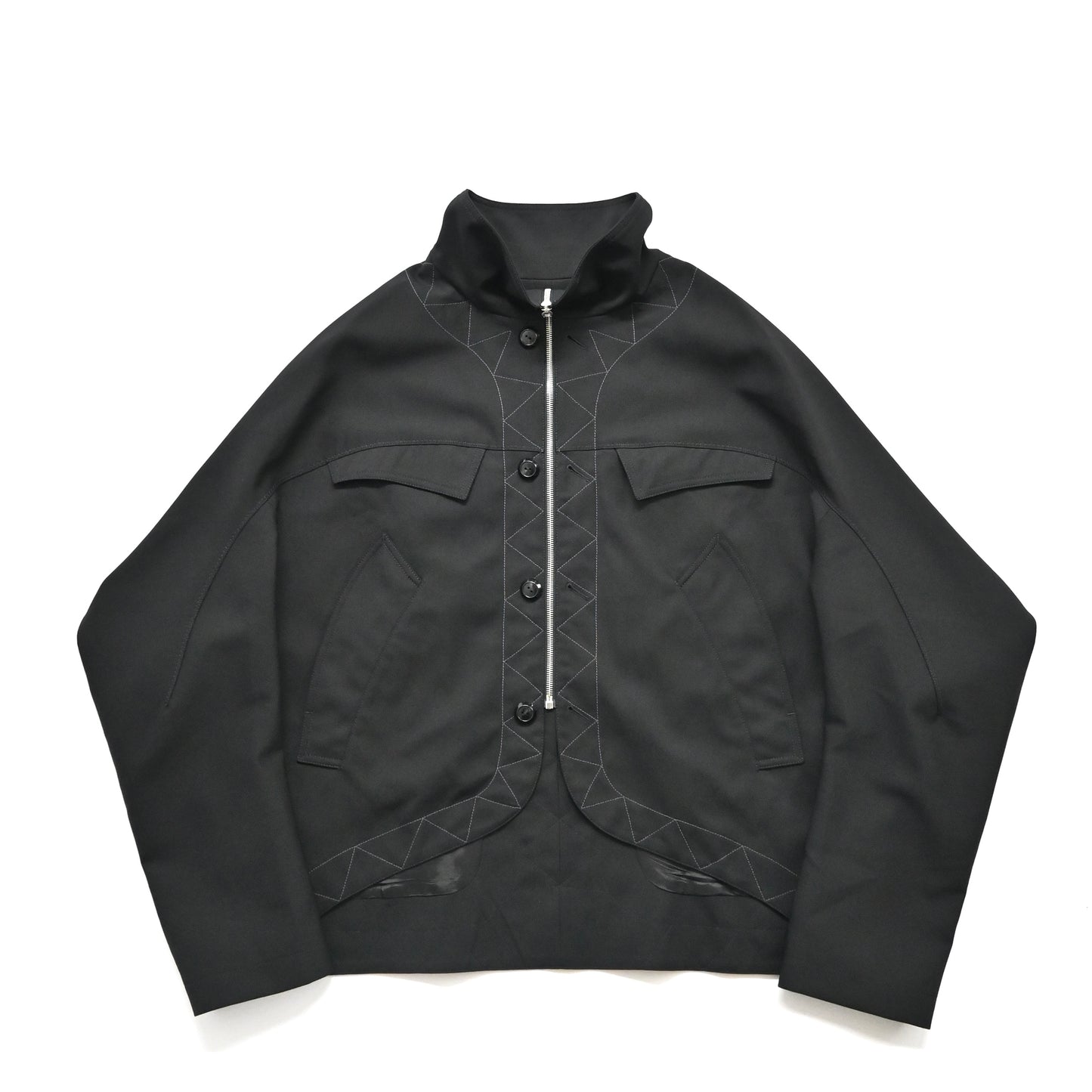 2024aw kiko kostadinov black jacklight jacket 52
