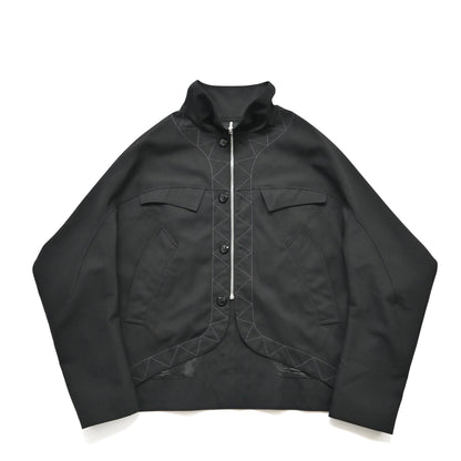 2024aw kiko kostadinov black jacklight jacket 52