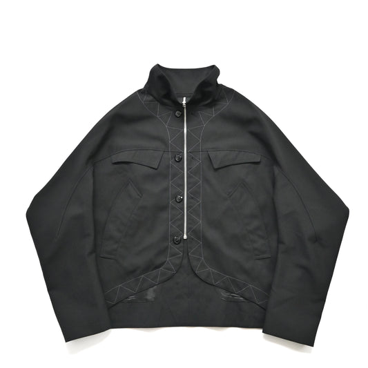 2024aw kiko kostadinov black jacklight jacket 52