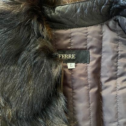 1990s gianfranco ferre fur jacket L