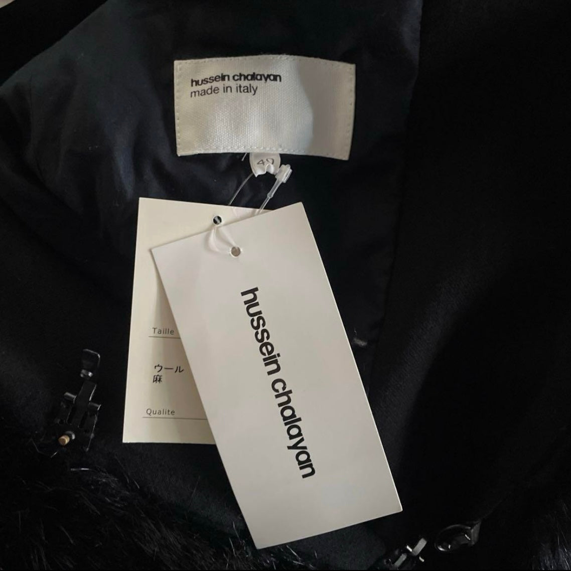 2004aw hussein chalayan fur docking wool coat 40