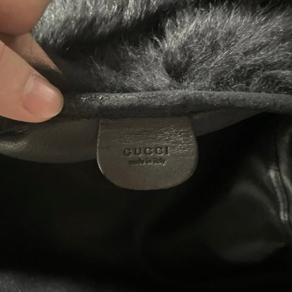 1996ss gucci black fur shoulder bag by
tom ford