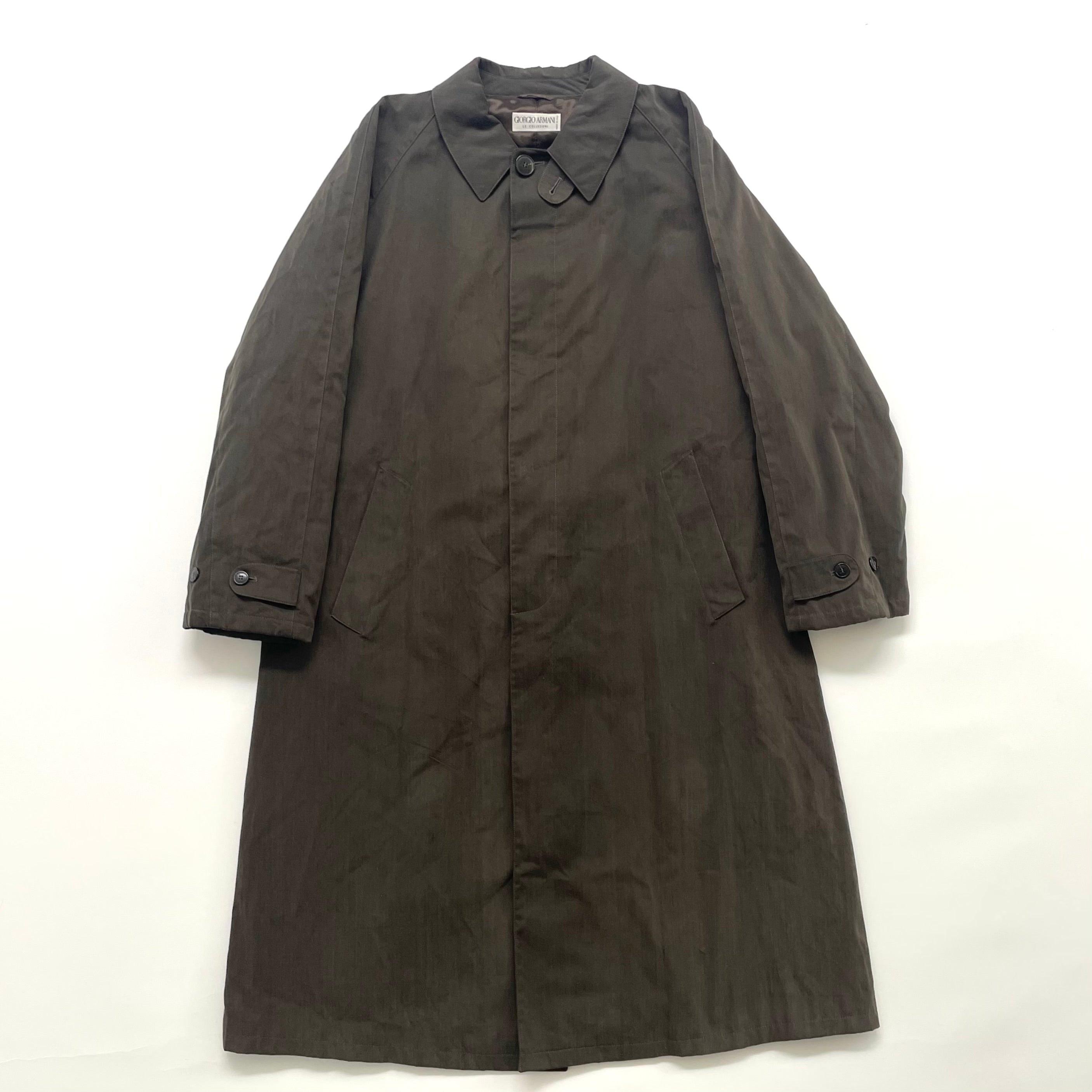 1990s giorgio armani cotton long coat 46 – vexed_store