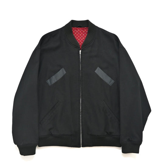 1980s comme des garcons homme mulch pocket wool bomber jacket M