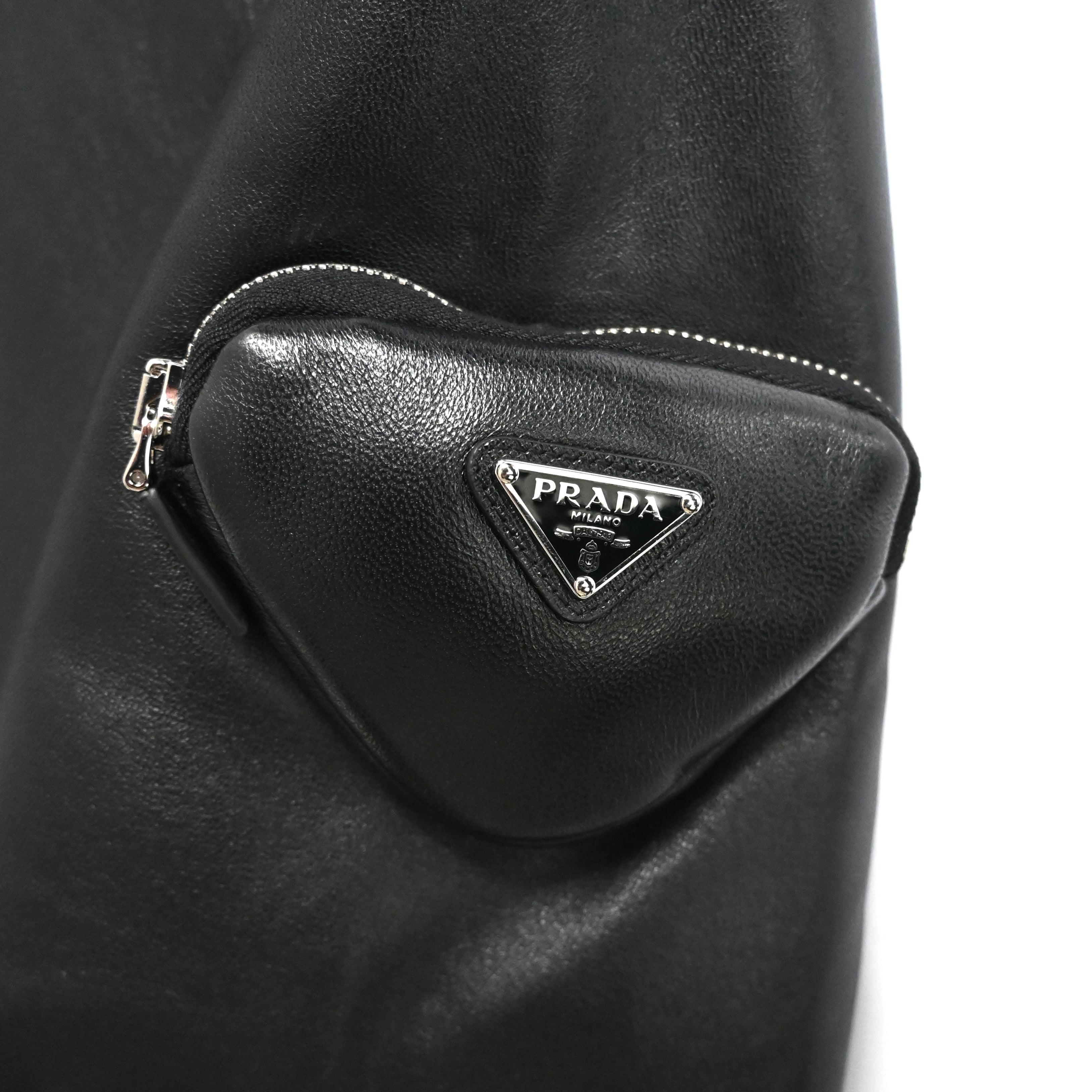 2021aw prada nappa leather bomber jacket 50 by raf simons