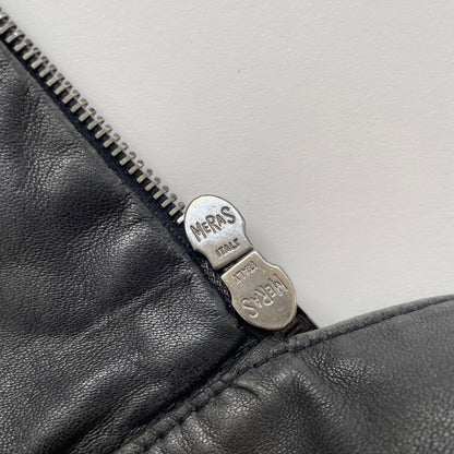 2007aw emporio armani piping leather jacket 52
