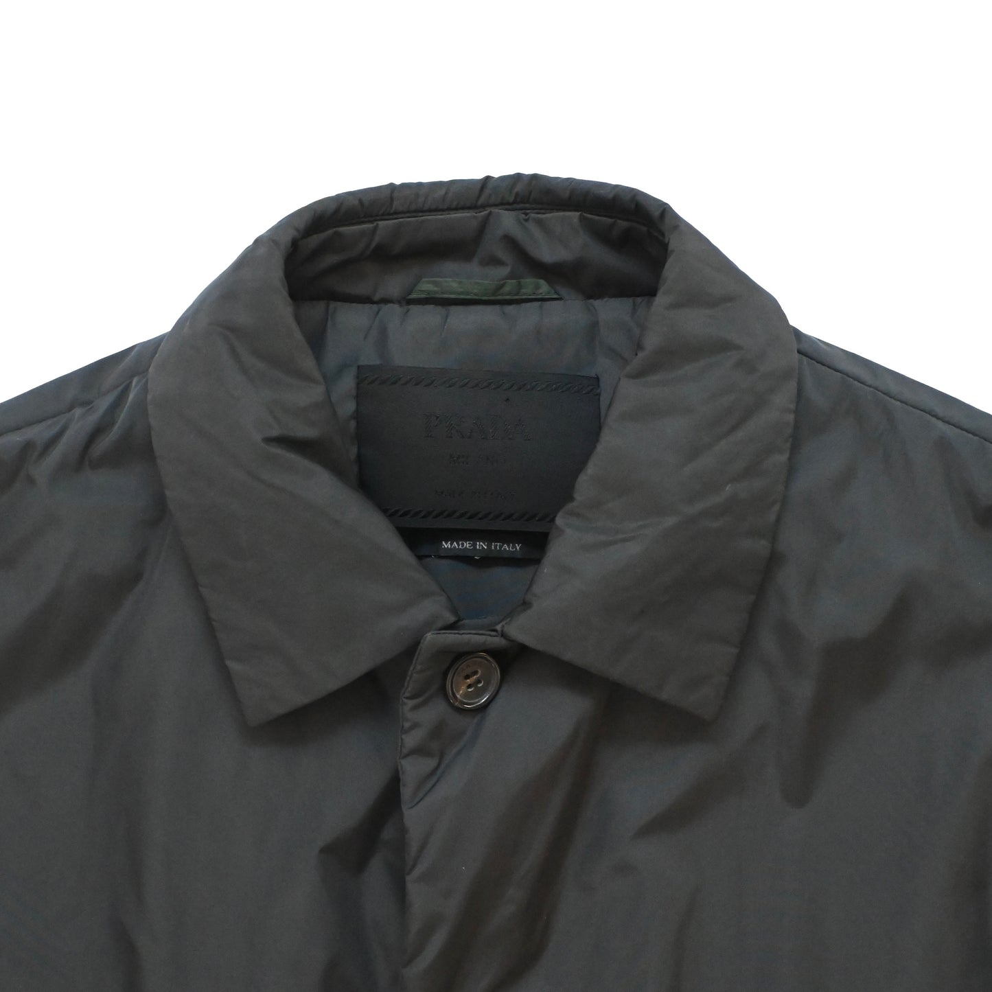1998aw prada padded nylon long coat L