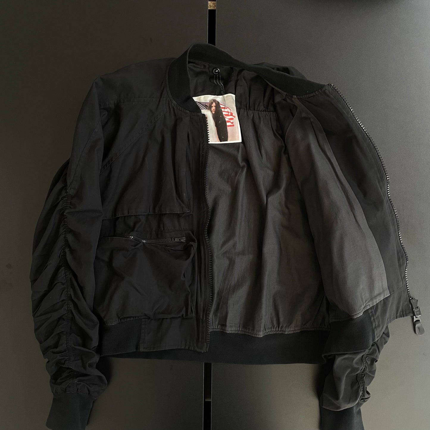 2006ss bernhard willhelm Shirring process bomber jacket M