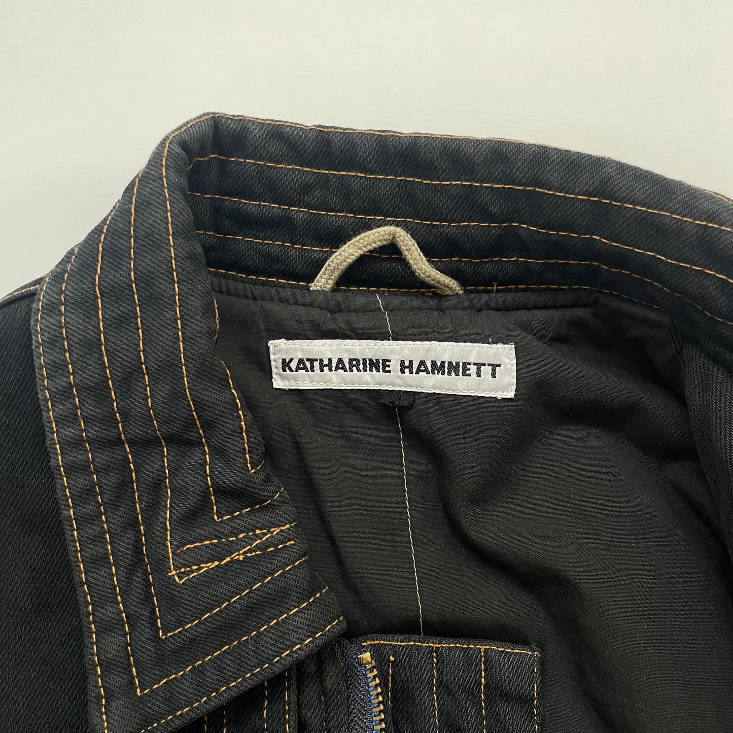 1986aw katharine hamnett denim bomber jacket M