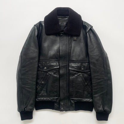2003aw veronique branquinho caw leather flight jacket 46