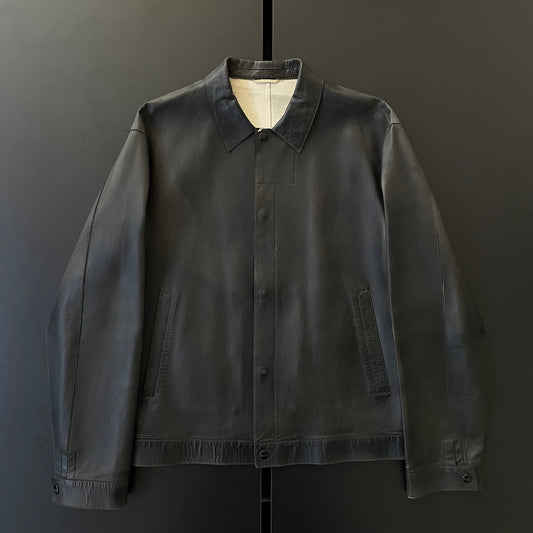 2000s jil sander lamb leather jacket 48