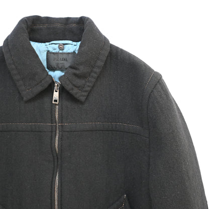 2017aw prada boa docking wool blouson 48