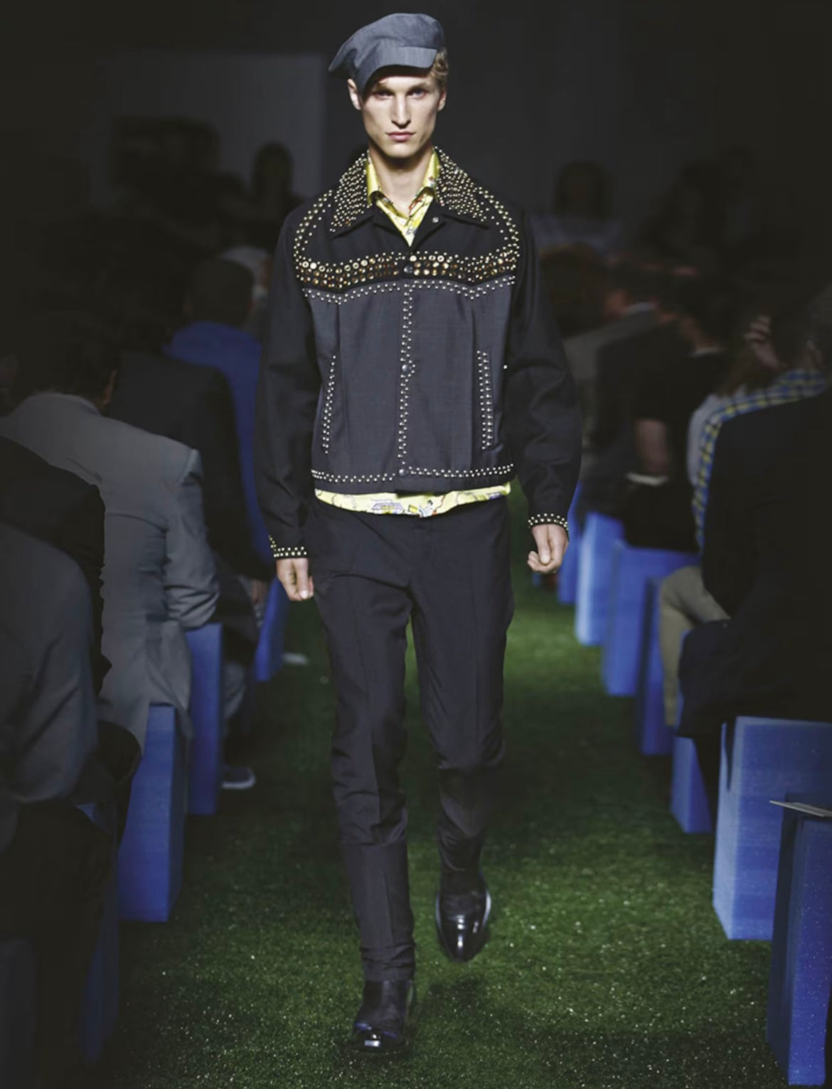 2012ss prada western studs blouson 46