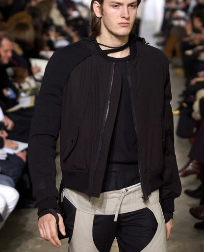 2003aw helmut lang bondage cotton bomber jacket 46